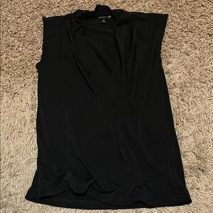 Banana Republic Black Drape Neck Blouse